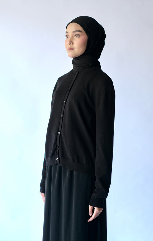 RASHAWL ROUND KNIT CARDIGAN