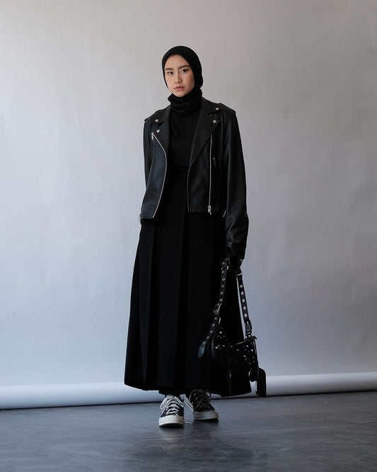 RASHAWL BLACK LEATHER JACKET