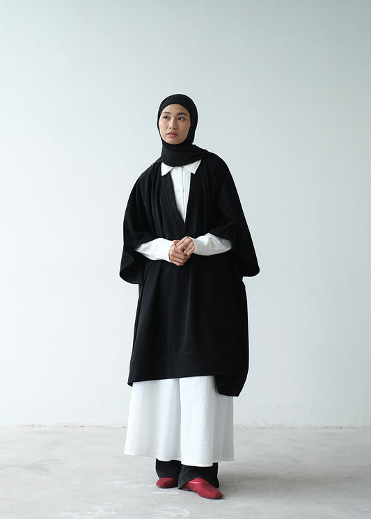 RASHAWL CARNATION OVERSIZE UTILITY LONG VEST