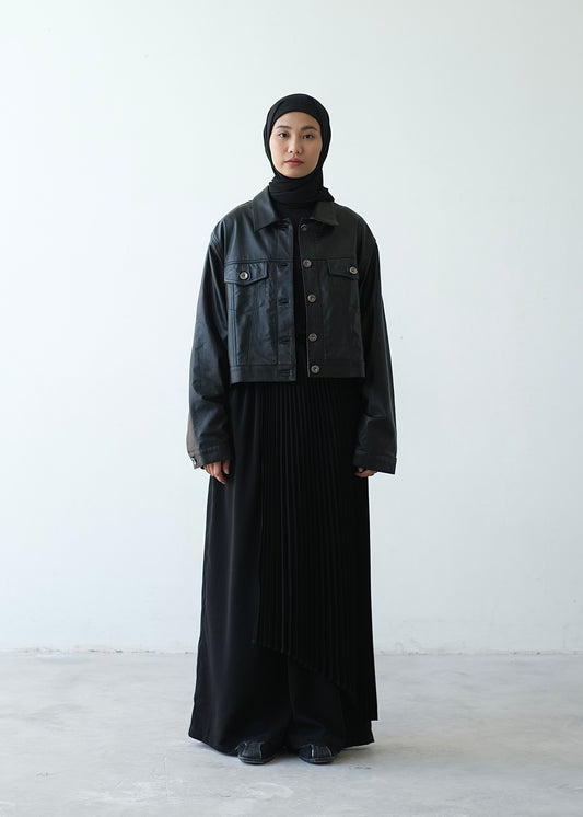 RASHAWL CHRYSANT LEATHER JACKET