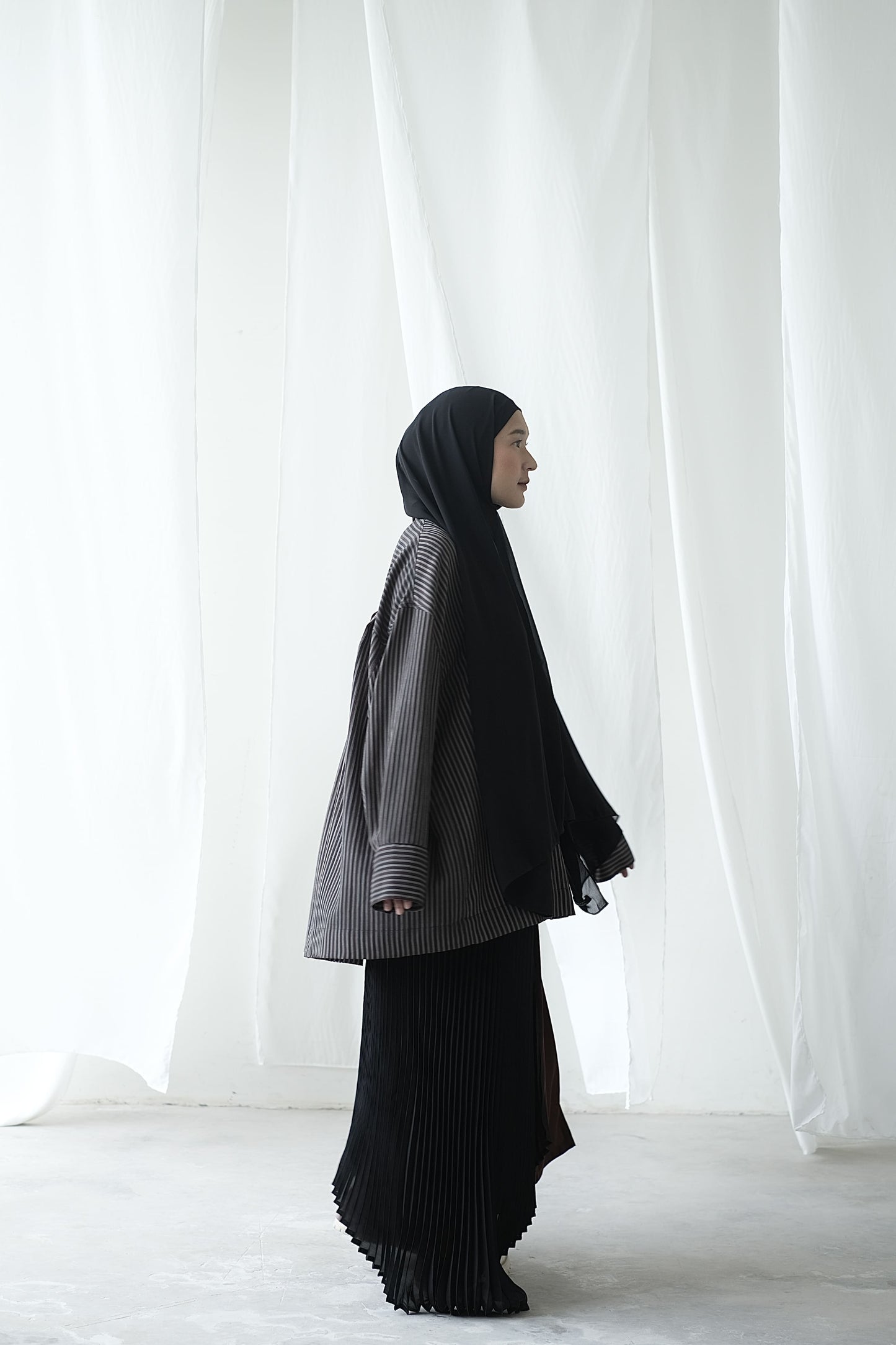 RASHAWL HARVEST OVERSIZED STRIPES SHIRT