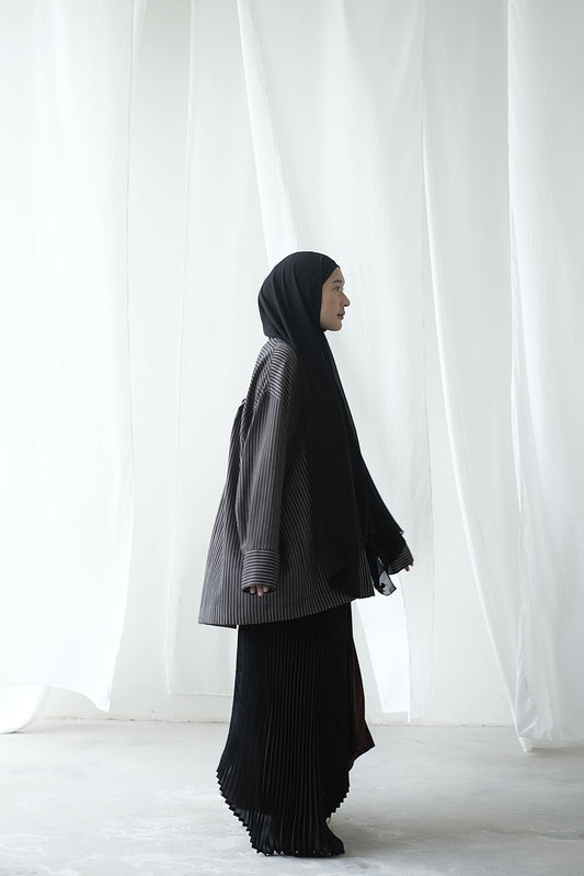 RASHAWL HARVEST OVERSIZED STRIPES SHIRT