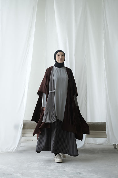 RASHAWL SRIPES FLARED SKIRT