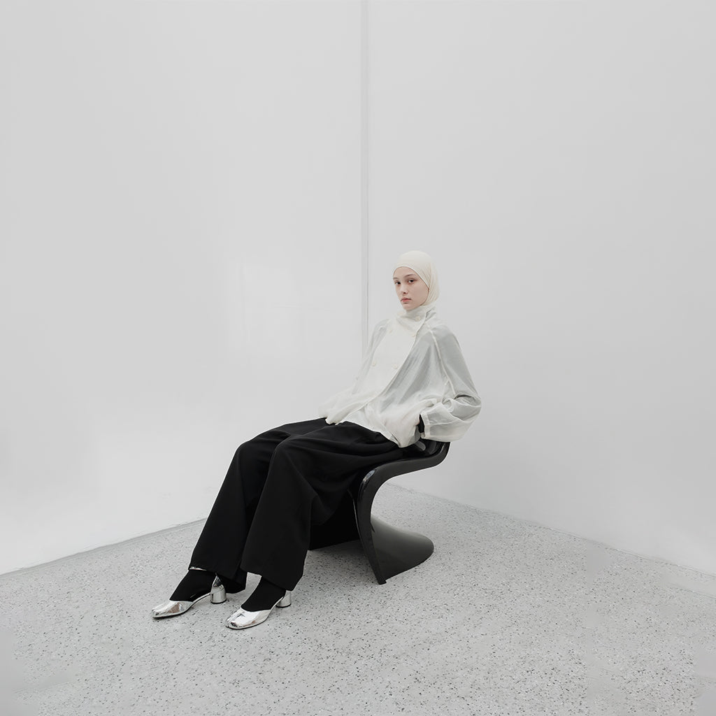 RASHAWL ECLIPSE TENCEL SHEER JACKET
