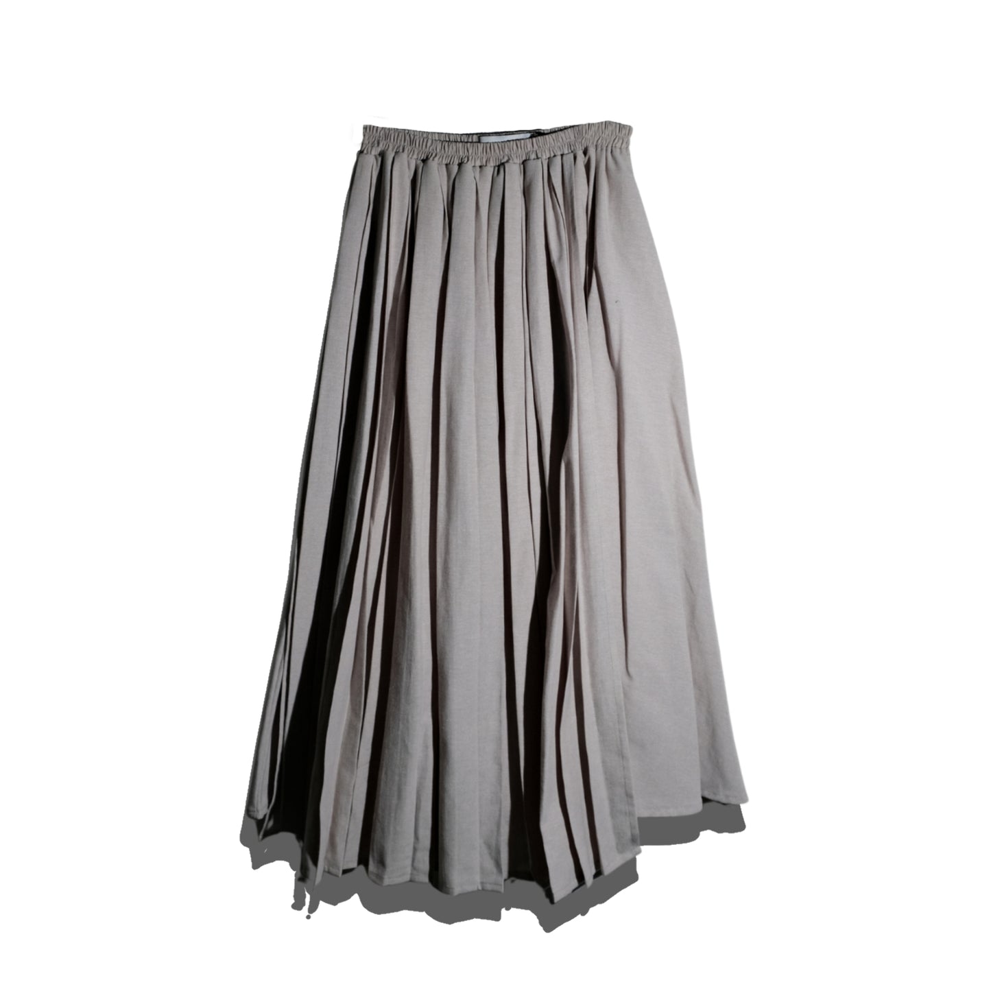 RASHAWL GOJODORI LAYERED PLEATED ASSYMETRIC SKIRT