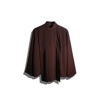 RASHAWL OIKE PLEATED LAYER TOP