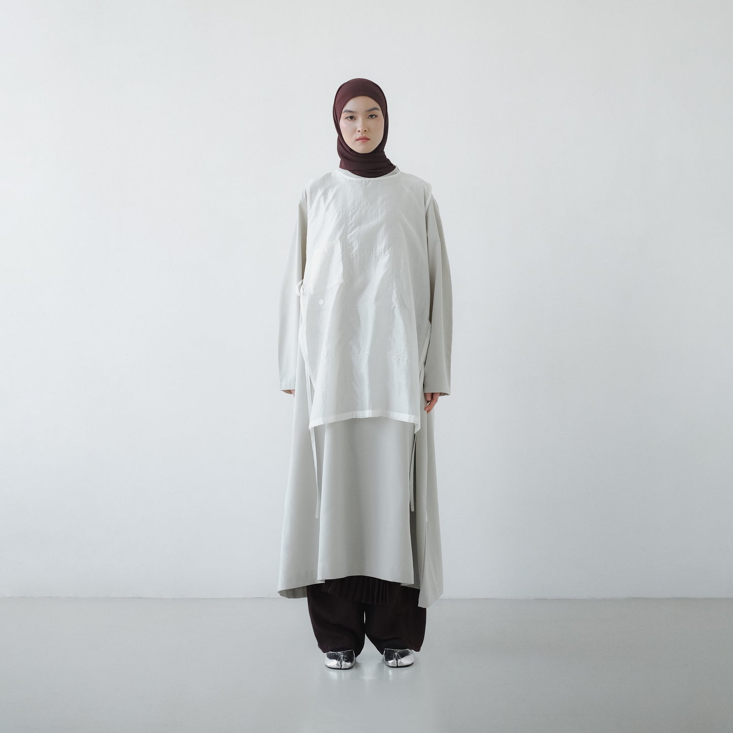 PRE ORDER RASHAWL MEDINA SHEER LAYERED VEST