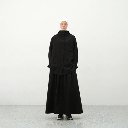 RASHAWL TENMA HIGH NECK TWO POCKET SHIRT