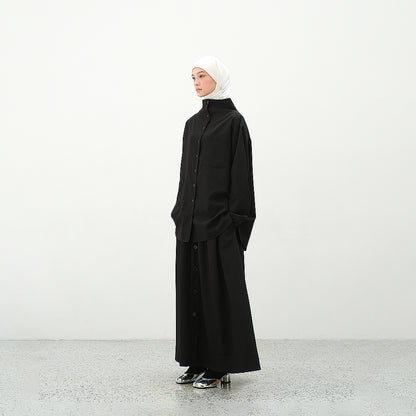 RASHAWL TENMA HIGH NECK TWO POCKET SHIRT