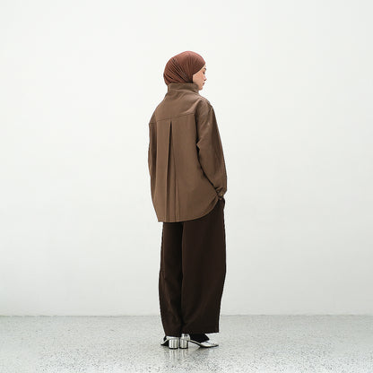 RASHAWL TENMA HIGH NECK TWO POCKET SHIRT
