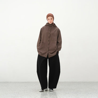RASHAWL TENMA HIGH NECK TWO POCKET SHIRT