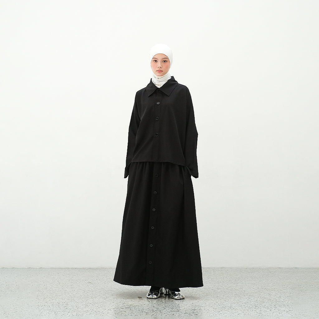 RASHAWL HOMMACHI BACK PLEATED SHIRT