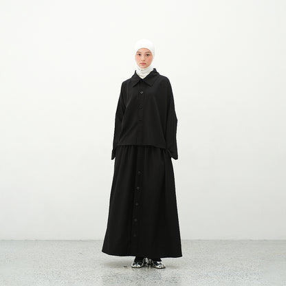 RASHAWL HOMMACHI BACK PLEATED SHIRT