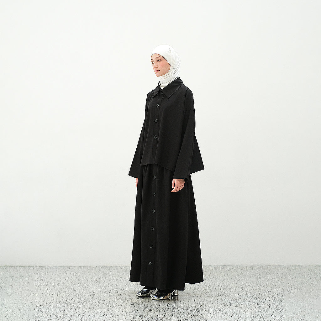 RASHAWL HOMMACHI BACK PLEATED SHIRT