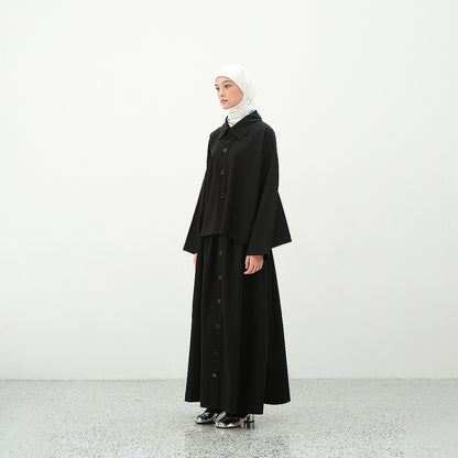 RASHAWL HOMMACHI BACK PLEATED SHIRT