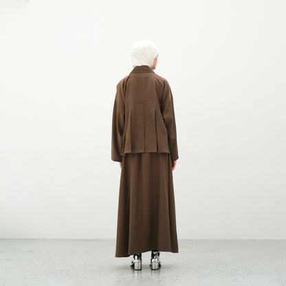RASHAWL HOMMACHI BACK PLEATED SHIRT