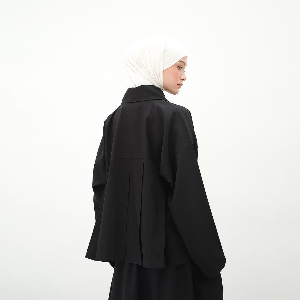 RASHAWL HOMMACHI BACK PLEATED SHIRT