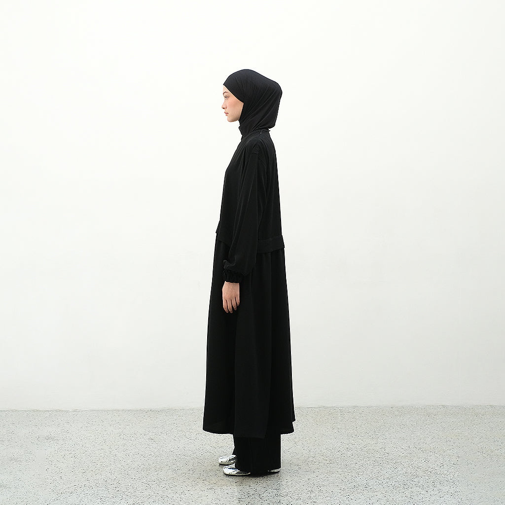 RASHAWL OTSU SHOULDER OPEN DRESS