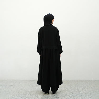 RASHAWL OTSU SHOULDER OPEN DRESS