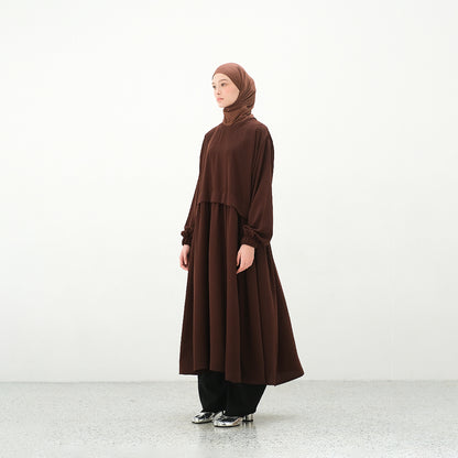 RASHAWL OTSU SHOULDER OPEN DRESS