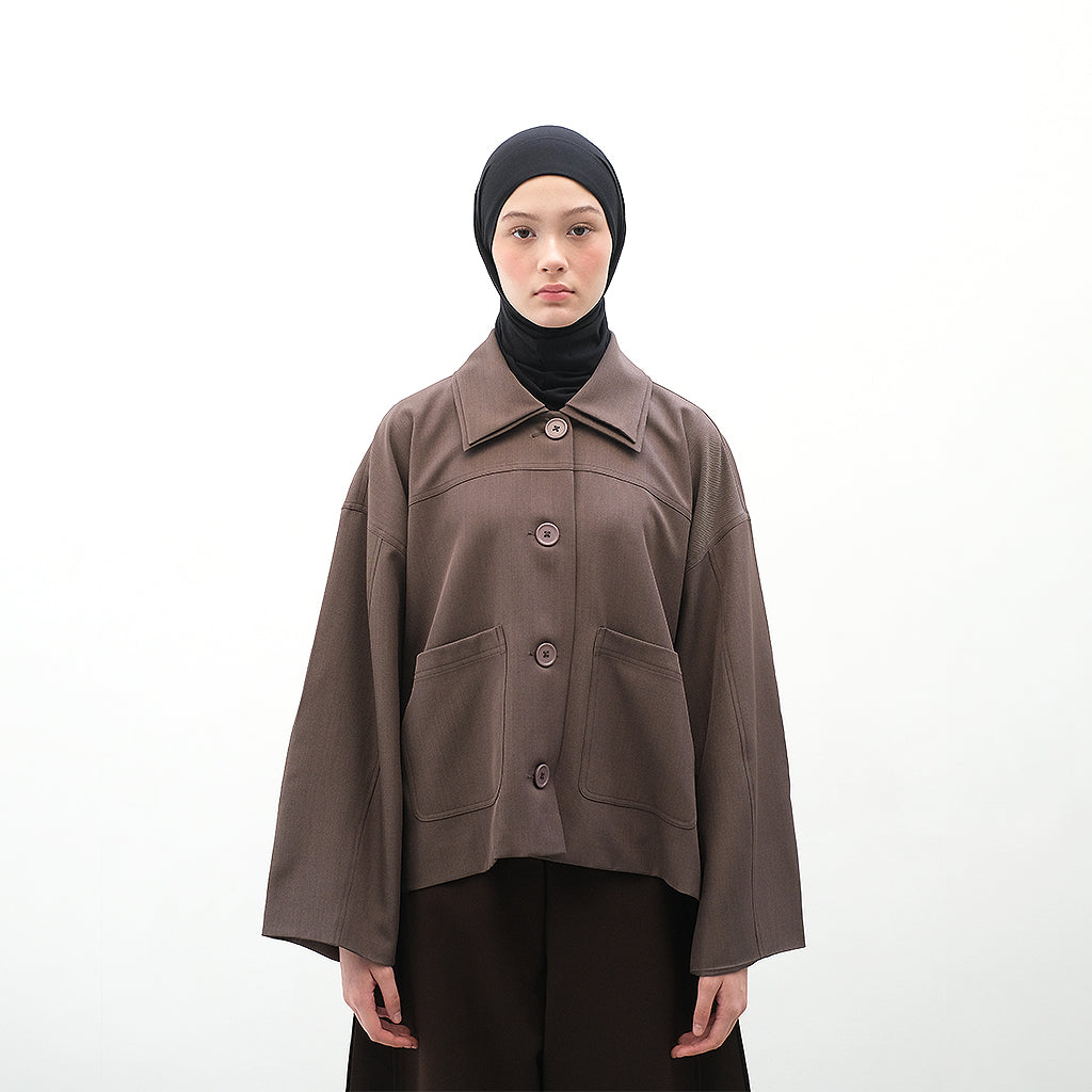 RASHAWL OSU DOUBLE COLLAR BARREL SLEEVE JACKET
