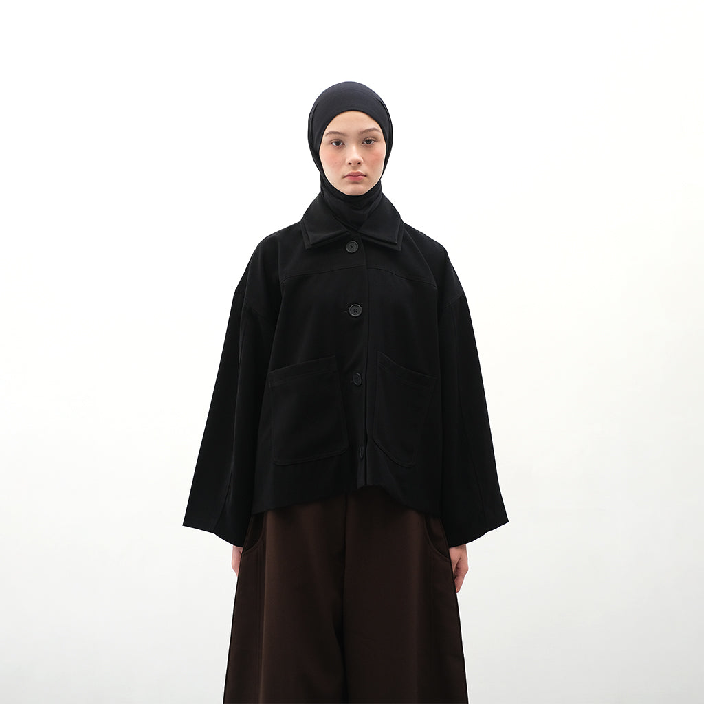 RASHAWL OSU DOUBLE COLLAR BARREL SLEEVE JACKET