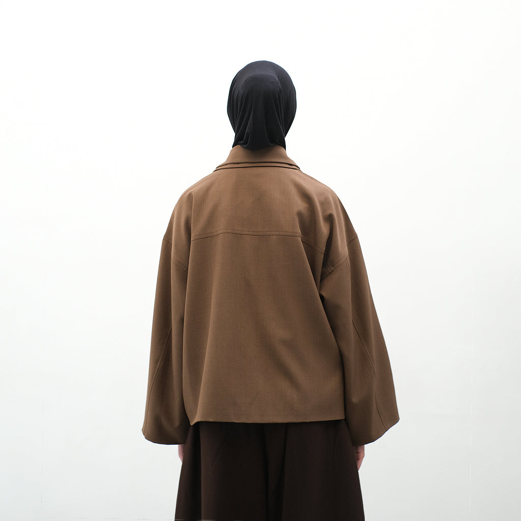 RASHAWL OSU DOUBLE COLLAR BARREL SLEEVE JACKET