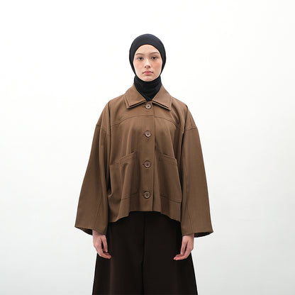 RASHAWL OSU DOUBLE COLLAR BARREL SLEEVE JACKET