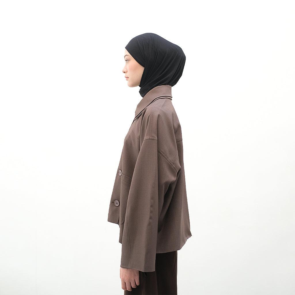 RASHAWL OSU DOUBLE COLLAR BARREL SLEEVE JACKET