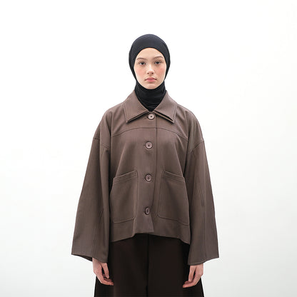 RASHAWL OSU DOUBLE COLLAR BARREL SLEEVE JACKET