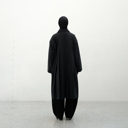 RASHAWL SHINTENCHI STRUCTURED BACK PELATED  LONG COAT