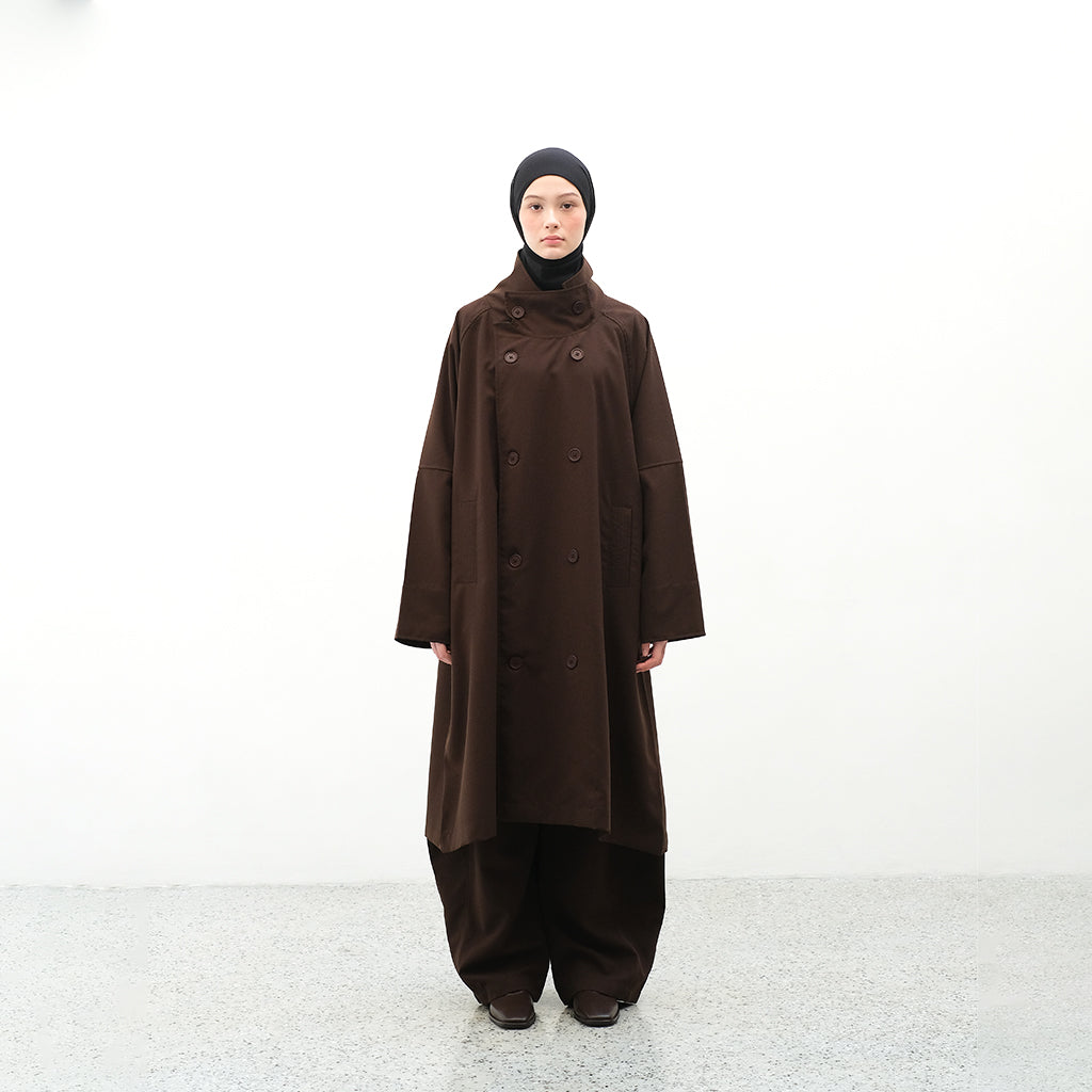 RASHAWL SAKURA DOUBLE BREASTED COAT
