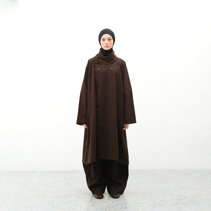 RASHAWL SAKURA DOUBLE BREASTED COAT