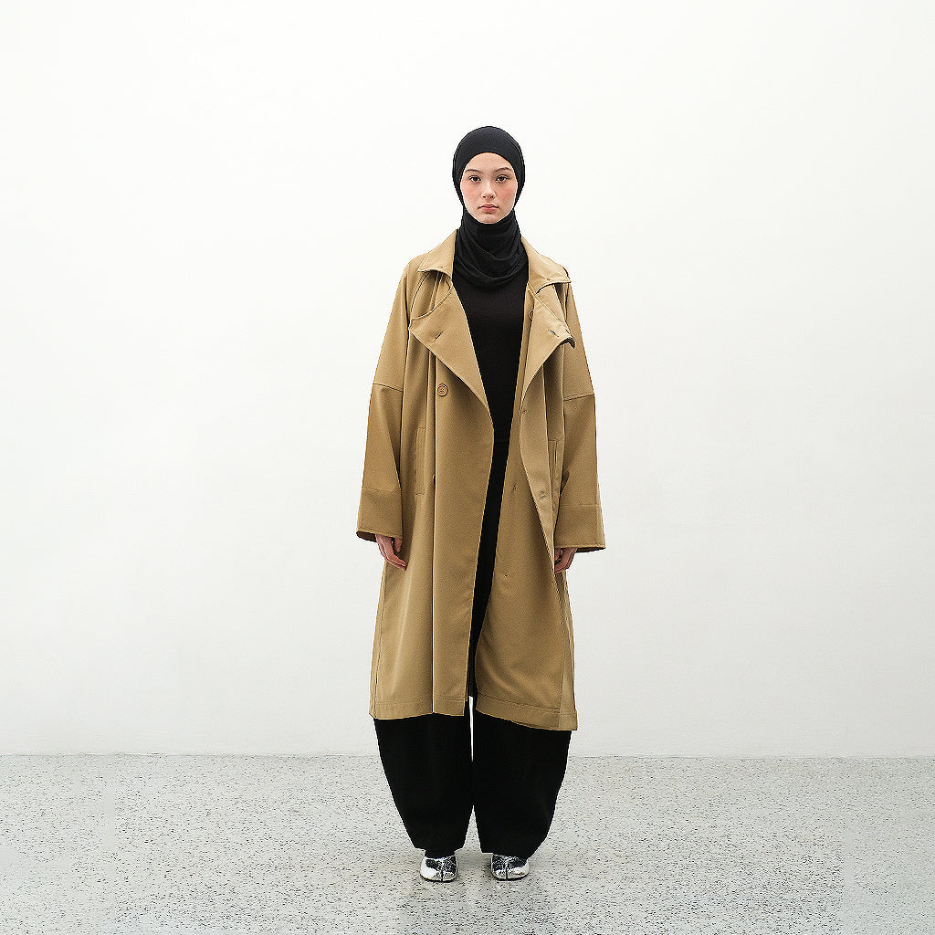 RASHAWL SAKURA DOUBLE BREASTED COAT