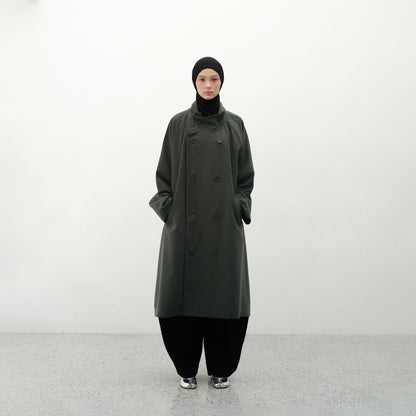 RASHAWL SAKURA DOUBLE BREASTED COAT