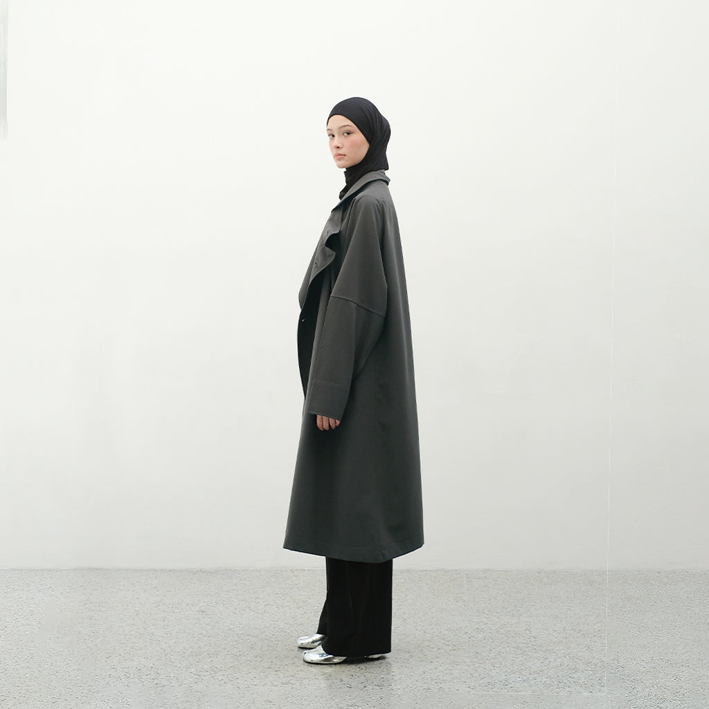 RASHAWL SAKURA DOUBLE BREASTED COAT
