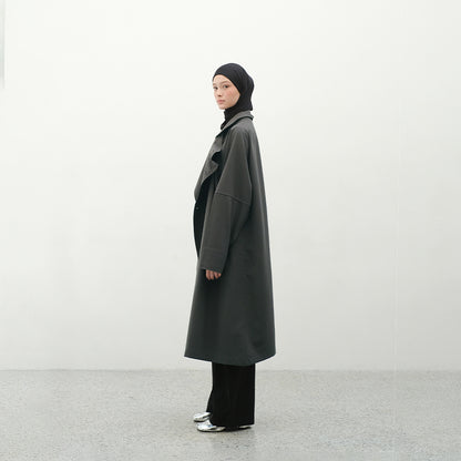 RASHAWL SAKURA DOUBLE BREASTED COAT