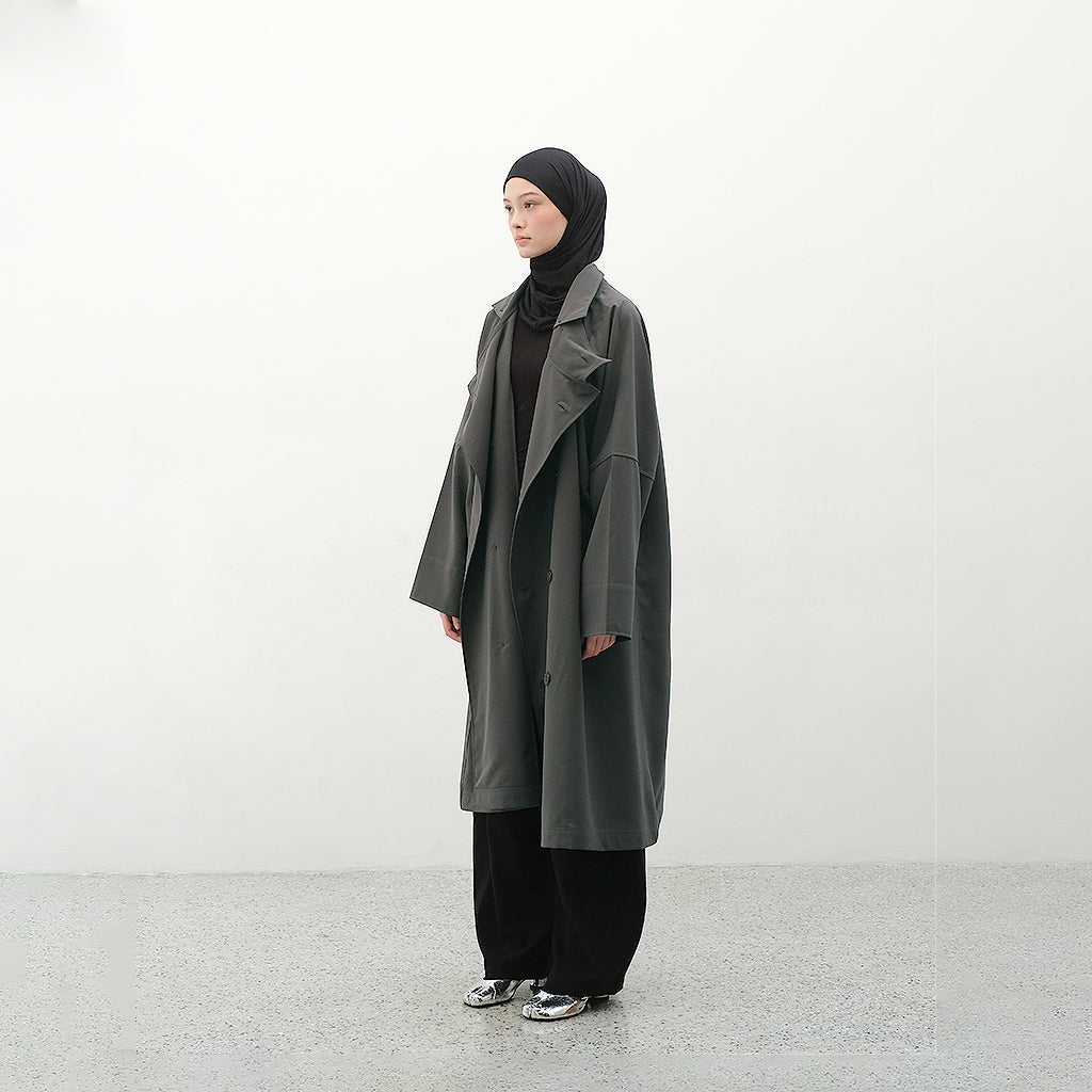 RASHAWL SAKURA DOUBLE BREASTED COAT