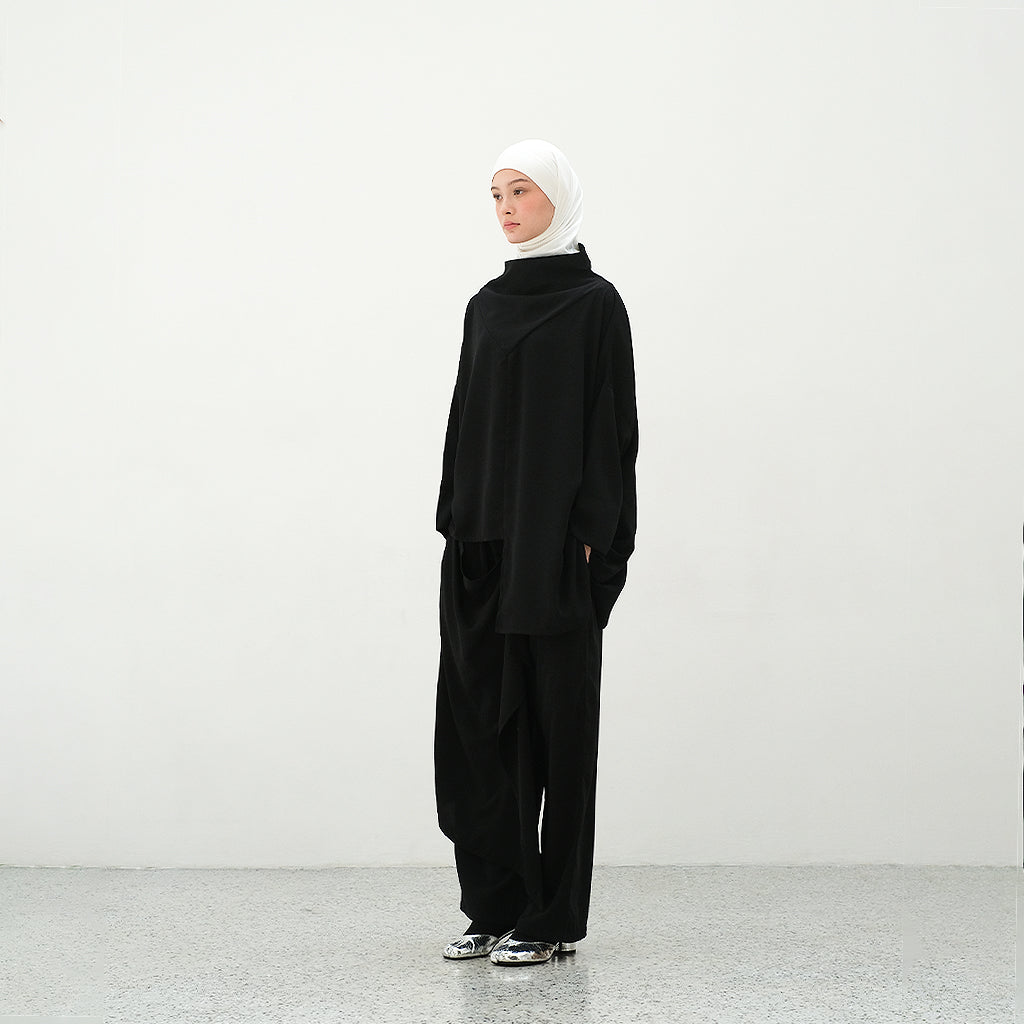 RASHAWL YABA ASSYMETRIC SHIRT