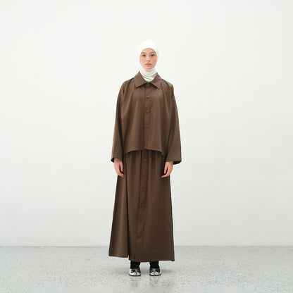 RASHAWL KANAYAMA A-LINE BUTTON SKIRT