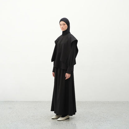 RASHAWL BANSHOJI LAYERED SHOULDER BLOUSE