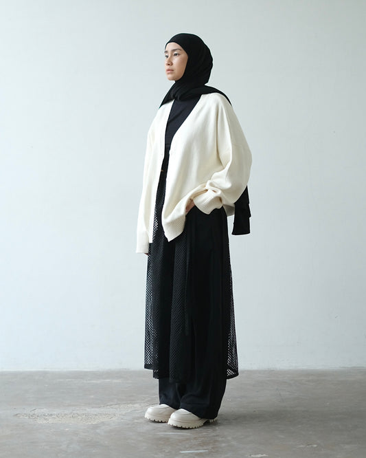 RASHAWL OVERSIZE PLAIN CARDIGAN