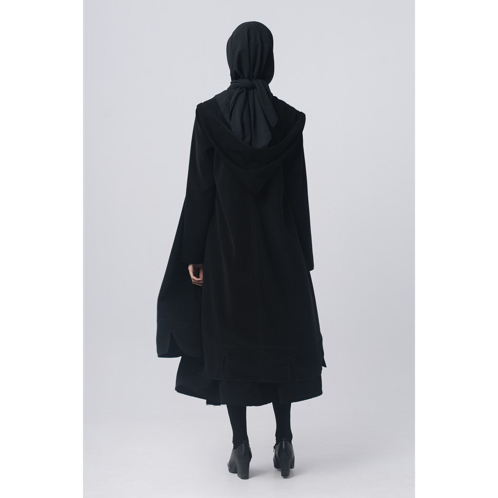 RASHAWL PEDESTAL COAT BLACK