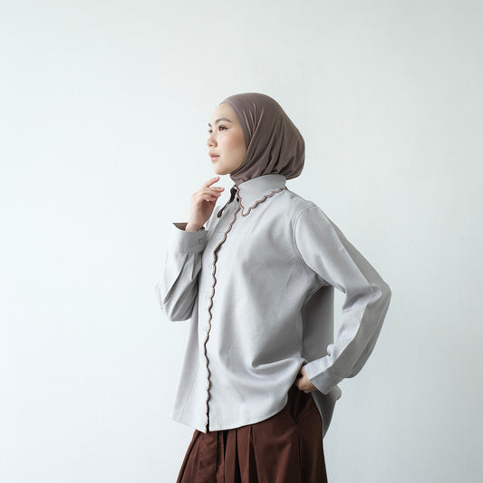DAYCLOTH SKY SCALLOP SHIRT