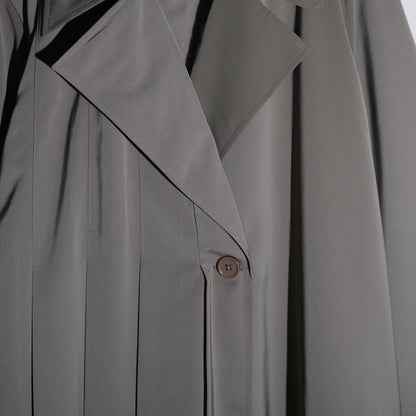 RASHAWL NISHIKI LONG PLEATED COAT