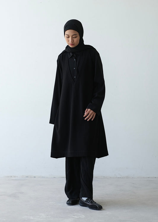 RASHAWL POPPY BACK SPLIT LONG VEST