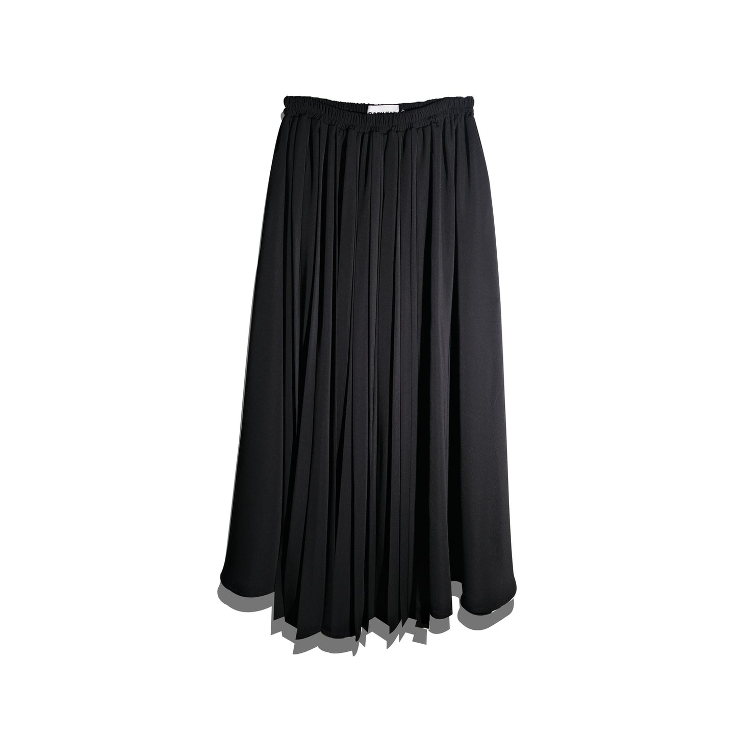 RASHAWL GOJODORI LAYERED PLEATED ASSYMETRIC SKIRT