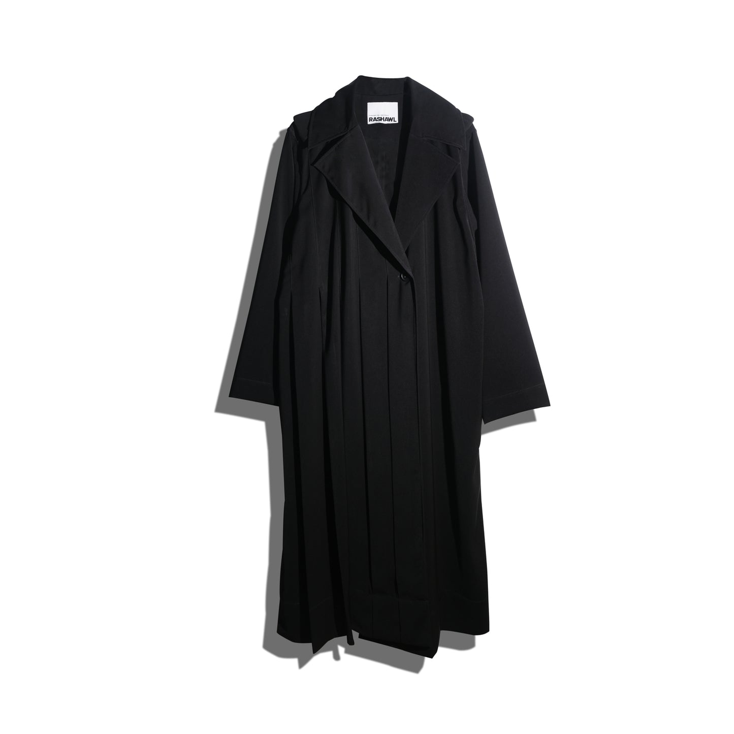 RASHAWL NISHIKI LONG PLEATED COAT