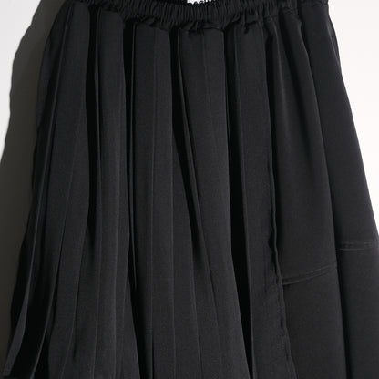 RASHAWL GION LAYERED PLEATED ASSYMETRIC SKIRT