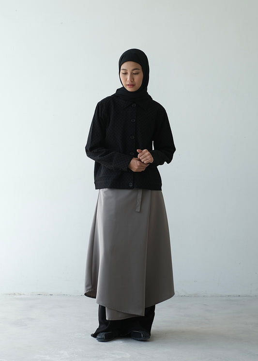 RASHAWL IRIS WRAP SKIRT